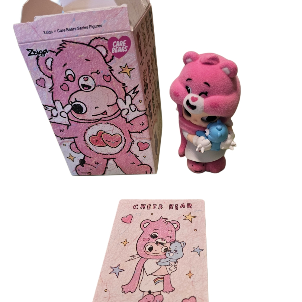 Pink and White Plush Doll with Blue Bear - Picture 2 of 5
